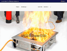 Tablet Screenshot of aisco-firetrainer.com